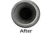 Pipe after it has been cleaned by jetrod